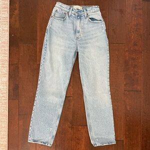 EUC Abercrombie 90’s straight jeans size 26S curve love